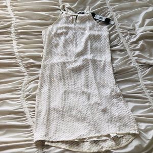 Parker White Embellished Cocktail Dress